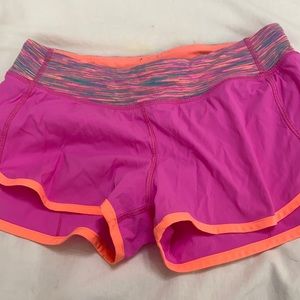 Neon pink and orange ivivva shorts
